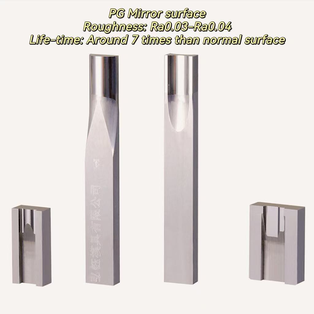 optical profile grinding with mirror surface